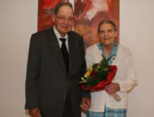 Gottfried Kiniger con la moglie