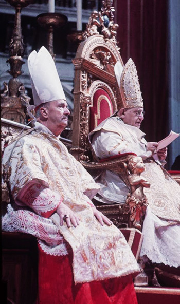 Il cardinale Ottaviani e papa Giovanni XXIII