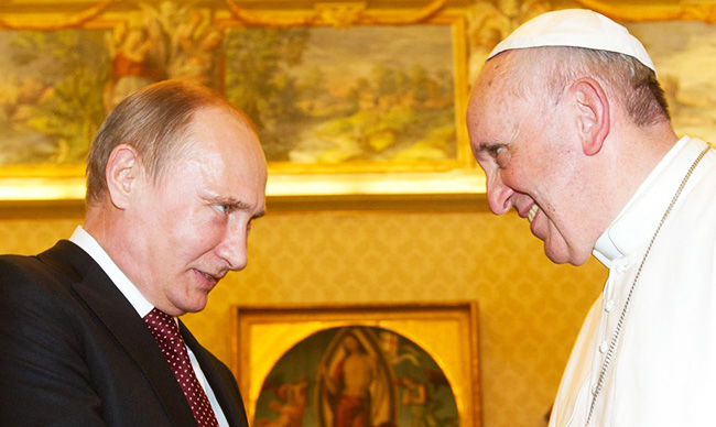 Vladimir Putin e papa Francesco
