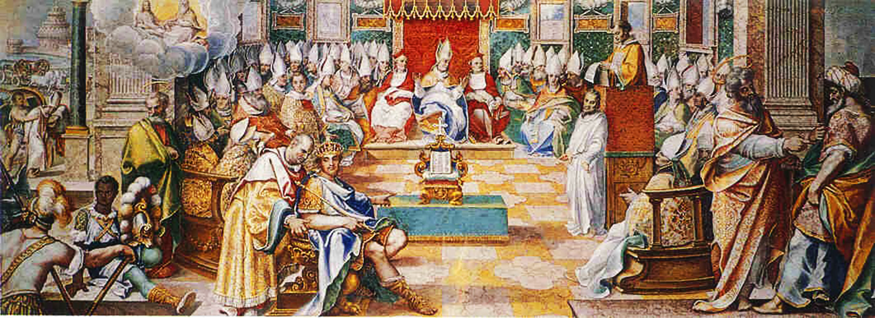 Nel 325 l'imperatore Costantino convoca e presiede, nella sua residenza, il Concilio